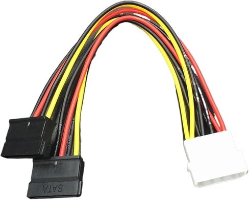 4 Pin IDE to SATA 15 Pin HDD Power Supply Extension Cable ATA SATA Y Splitter Hard Drive Adapter Cable Connector(Molex to SATA) in Saudi Arabia