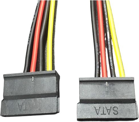 4 Pin IDE to SATA 15 Pin HDD Power Supply Extension Cable ATA SATA Y Splitter Hard Drive Adapter Cable Connector(Molex to SATA) in Saudi Arabia