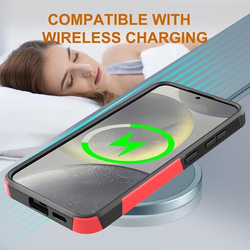 تم تصميمه لحامي Samsung Galaxy S24 مع واقي شاشة زجاجي ووقاية من عدسة الكاميرا ، وحالة هاتف قاسية صدمية قوية في Galaxy S24 (6.2 "، 2024) [أسود] in Kuwait