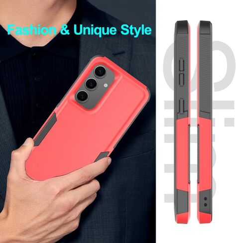 تم تصميمه لحامي Samsung Galaxy S24 مع واقي شاشة زجاجي ووقاية من عدسة الكاميرا ، وحالة هاتف قاسية صدمية قوية في Galaxy S24 (6.2 "، 2024) [أسود] in Kuwait