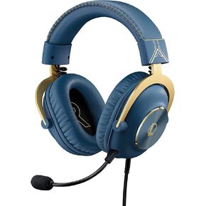 Logitech G PRO X Gaming Headset - Blue VO!CE, Detachable Microphone, Comfortable Memory Foam Ear Pads, DTS Headphone 7.1 and 50 mm PRO G Drivers, Official League of Legends Edition (Renewed)