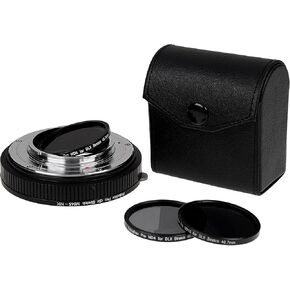 Fotodiox DLX Lens Lens Adapter - متوافق مع Mamiya 645 (M645) Mount Lens إلى Nikon F Mount D/SLR - مع مرشحات الهليكوبويد المركزية والمتساقطة المغناطيسية