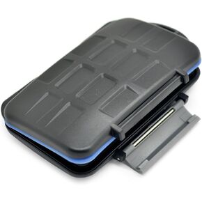 JJC MC-5 Waterproof Holder Storage Memory Card Case for 4PCS CompactFlash(CF) 2PCS Micro SD2 PCS SecureDigital(SD) 2PCS MemoryStick Pro Duo 2PCS XDPictureCard(XD)