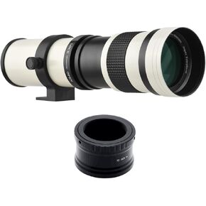Camera MF er Telephoto Zoom Lens F/8.3-16 420-800mm T2 Mount with M-Mount Adapter Ring 1/4 Thread Replment for Canon M M2 M3 M5 M6 Mark II M10 M50 M100 M200 Cameras