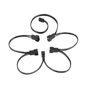 Portable Fan PWM Splitter Female to Male Power Multi Splitter p/;vc Insulation Material Extension Cable Connector for PC Case Fan(3pcs,2 Ways)