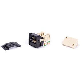 UNJ600-BK - Uniprise UNJ600 Category 6 U/UTP Information Outlet, black