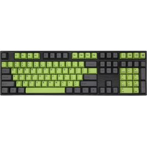 Varmilo 108 Key Dye Sub PBT Keycap Set - Green and Black Bamboo