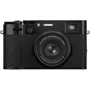 Fujifilm X100VI 40.2 MP Mirrorless Camera with Fixed 23mmF2 Lens (APS-C X-Trans CMOS 5 Sensor, X-Processor 5, Hybrid Viewfinder, LCD Tilt Touchscreen, Face Detection AF, 20 Film Simulations - Black