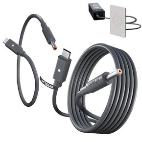 Starlink Router Mini Cable - 2 Pack (1FT + 6.5FT) USB-C to DC Power Cable Compatible with Starlink Mini Router, Plug and Play PD 9V Compatible Replacement for Starlink Internet Kit​