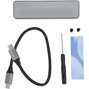M 2 NVME SSD Enclosure Adapter, 20Gbps High Speed Nvme Ssd Enclosure, Easy Connection Hard Drive Enclosure, for 2230 2242 2260 2280 (Not Inclube Hard Disk)
