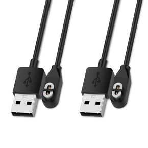 Charging Cable Compatible with Shokz OpenRun, AfterShokz Aeropex AS800, OpenRun Pro, OpenComm Bone Conduction Headphones - Magnetic Charger Cord 3.3ft 2-Pack