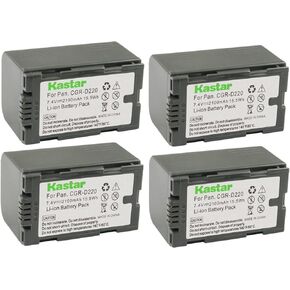 Kastar 2-Pack CGR-D16 Battery Replacement for Panasonic CGR-D08SE/1B, CGR-D120, CGR-D120A/1B, CGR-D120E/1B, CGA-D16, CGA-D16A/1B, CGA-D16R, CGA-D16S, CGA-D16SE/1B, CGA-D220, CGA-D220A/1B Battery