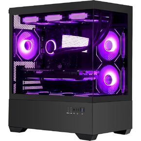 Ocean Park Gaming PC Desktop - AMD Ryzen 5 5600X 4.6GHz- RTX 4060 8G - 32GB DDR4 3200 MHz- 1TB M.2 SSD -360mm AIO -RGB Fans -WiFi & Bluetooth Ready -Windows 11 Pro Computer-White