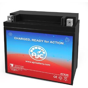 AJC Battery Compatible with SigmasTek STX20-BS Powersports Battery