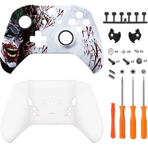 eXtremeRate Clown Hahaha Patterned Faceplate Shell + White Bottom Shell for Xbox Elite Series 2, Elite Series 2 Core Controller