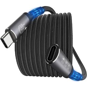 USB C Extension Cable - 10Gbps Data Transfer, 100W Fast Charging, 4K Video Support, 1FT, 2FT, 3.3FT, 20FT Length, Compatible with MacBook Air M2 Pro, iPad Pro, iPhone 16 Series, and More