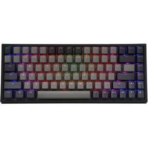 EPOMAKER EP84 84-Key RGB Hotswap Wired Mechanical Gaming Keyboard with PBT Dye-subbed Keycaps for Mac/Win/Gamers (Gateron Red Switch, Grey Black)