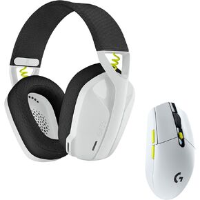 Logitech G435 Lightspeed Wireless Gaming Headset + G305 Lightspeed Wireless Gaming Mouse - White (Renewed)