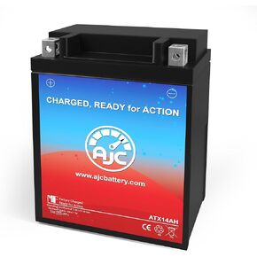 AJC Battery Compatible with Arctic Cat 650 V-2 650CC ATV Battery (2004-2006)