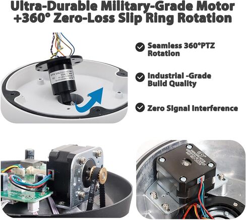 SUNBA Auto Tracking PTZ Camera PoE+ Outdoor, 5MP Smart Security Dome, RTMP for YouTube Live Streaming, Two-Way Audio and Long Range Infrared Night Vision (Performance Series) (4MP 25X) in Kuwait