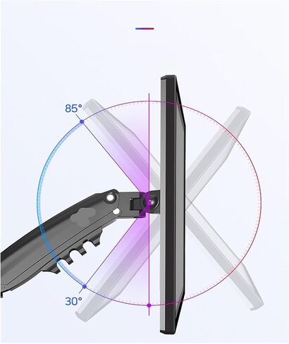 Desktop Gas Spring 17-27" LCD LED Monitor Holder TV Mount Arm Full Motion Ergonomic Monitor Desk Stand Loading 2-9 Kgs in Saudi Arabia