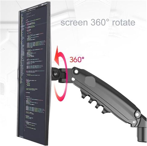 Desktop Gas Spring 17-27" LCD LED Monitor Holder TV Mount Arm Full Motion Ergonomic Monitor Desk Stand Loading 2-9 Kgs in Saudi Arabia