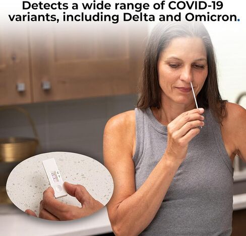 اختبار Osom COVID-19 Antigen Home Test، يتضمن 12 اختبارًا سريعًا، النتائج في 15 دقيقة، صنع في الولايات المتحدة الأمريكية، سهل الاستخدام (12 اختبارًا) in Kuwait