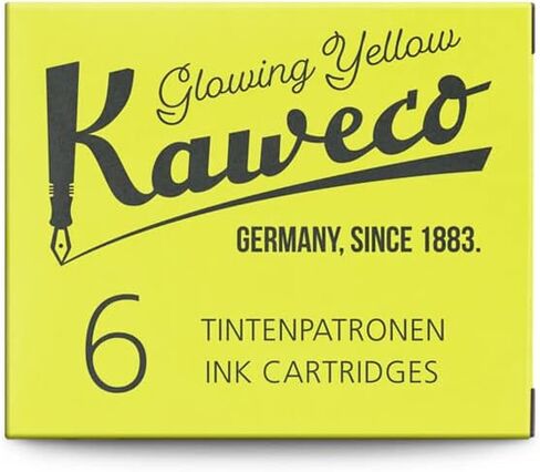 قلم حبر Kaweco Palm Green لحشو الخرطوشة مع خراطيش قياسية قصيرة I 6 أقلام حبر لحشو خراطيش الحبر من العديد من الشركات المصنعة للعلامات التجارية I Ink for Fountain Pen Green in Saudi Arabia