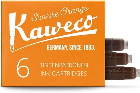 قلم حبر Kaweco Palm Green لحشو الخرطوشة مع خراطيش قياسية قصيرة I 6 أقلام حبر لحشو خراطيش الحبر من العديد من الشركات المصنعة للعلامات التجارية I Ink for Fountain Pen Green in Saudi Arabia