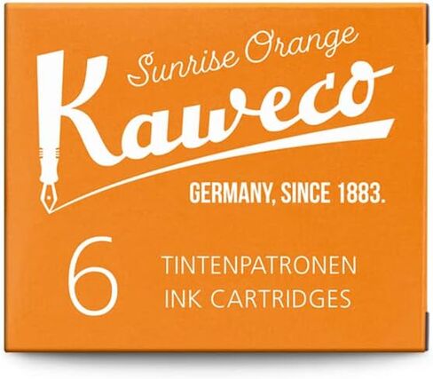 قلم حبر Kaweco Palm Green لحشو الخرطوشة مع خراطيش قياسية قصيرة I 6 أقلام حبر لحشو خراطيش الحبر من العديد من الشركات المصنعة للعلامات التجارية I Ink for Fountain Pen Green in Saudi Arabia