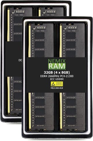 NEMIX RAM 16GB (2x8GB) DDR4 2400MHz PC4-19200 1RX8 in Kuwait