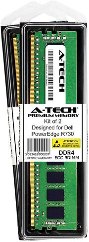 A-Tech 32GB Module for Dell PowerEdge R730 - DDR4 PC4-19200 2400Mhz ECC Registered RDIMM 2Rx4 - Server Specific Memory Ram (AT316643SRV-X1R6) in Kuwait