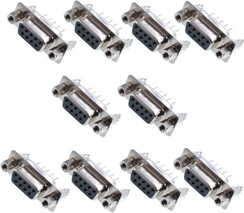 Oiyagai 10 PCS DB9 9 PIN 2 ROW LOCK SCREM in Kuwait