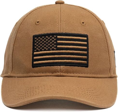 Grunt Style Embroidered American Flag Hat (Natural, One Size) in Saudi Arabia