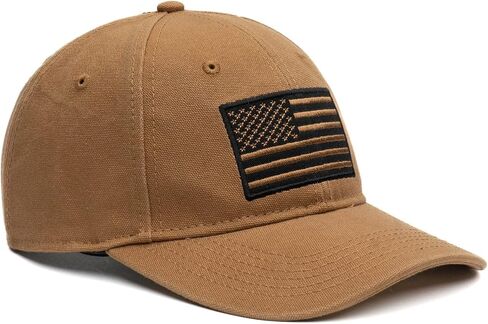 Grunt Style Embroidered American Flag Hat (Natural, One Size) in Saudi Arabia