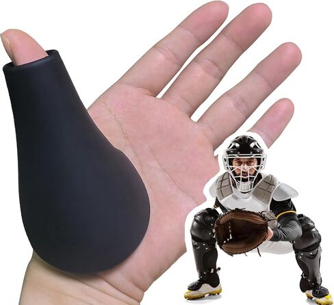 Catcher's Thumb Shield Baseball Thumb Guard for Baseball & Softball Catchers Thumb Protector for Baseball Catcher Gear Training Aid Catcher Accessories Reduce Sting-White Color in Saudi Arabia