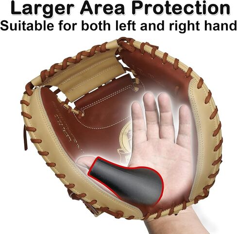 Catcher's Thumb Shield Baseball Thumb Guard for Baseball & Softball Catchers Thumb Protector for Baseball Catcher Gear Training Aid Catcher Accessories Reduce Sting-White Color in Saudi Arabia