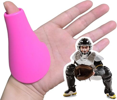 Catcher's Thumb Shield Baseball Thumb Guard for Baseball & Softball Catchers Thumb Protector for Baseball Catcher Gear Training Aid Catcher Accessories Reduce Sting-White Color in Saudi Arabia