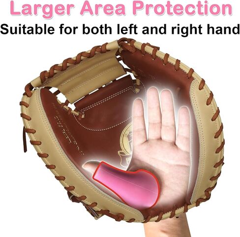 Catcher's Thumb Shield Baseball Thumb Guard for Baseball & Softball Catchers Thumb Protector for Baseball Catcher Gear Training Aid Catcher Accessories Reduce Sting-White Color in Saudi Arabia