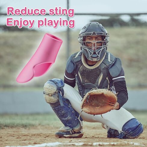 Catcher's Thumb Shield Baseball Thumb Guard for Baseball & Softball Catchers Thumb Protector for Baseball Catcher Gear Training Aid Catcher Accessories Reduce Sting-White Color in Saudi Arabia