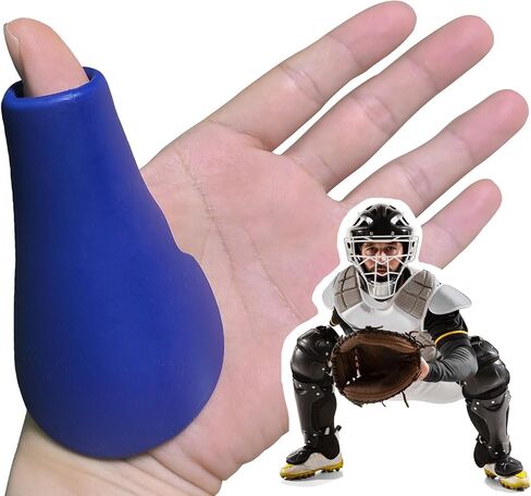 Catcher's Thumb Shield Baseball Thumb Guard for Baseball & Softball Catchers Thumb Protector for Baseball Catcher Gear Training Aid Catcher Accessories Reduce Sting-White Color in Saudi Arabia