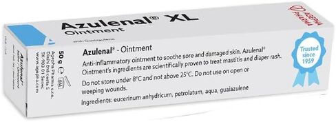 Ointment with Guaiazulene | Ointment for Diaper Rashes Itches Cuts & Sore Nipples | Suitable for Use for Babies and Nursing Mothers | Made in Europe (1 x 50 g) in Saudi Arabia