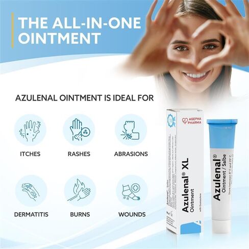 Ointment with Guaiazulene | Ointment for Diaper Rashes Itches Cuts & Sore Nipples | Suitable for Use for Babies and Nursing Mothers | Made in Europe (1 x 50 g) in Saudi Arabia