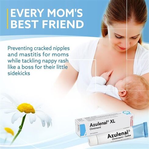 Ointment with Guaiazulene | Ointment for Diaper Rashes Itches Cuts & Sore Nipples | Suitable for Use for Babies and Nursing Mothers | Made in Europe (1 x 50 g) in Saudi Arabia