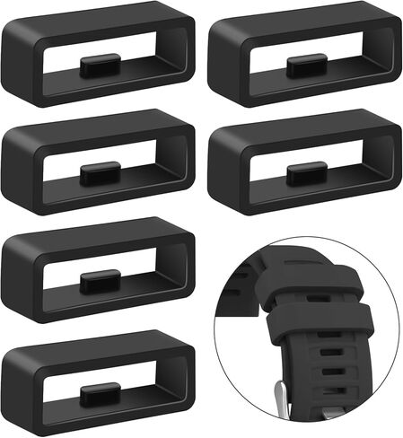 6 Pack Band keepers for Garmin Instinct 2 / Tactical/Solar/Tide/Esports Watch Bands, 22mm Silicone Replacement Watch Band Loop/Holder/Retainer in Saudi Arabia