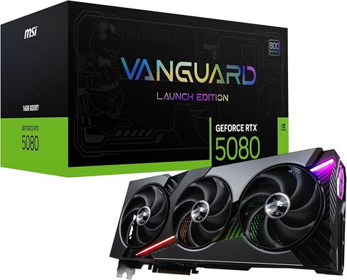 MSI GeForce RTX 5080 16G Vanguard SOC Launch Edition Graphics Card VD8973 in Saudi Arabia