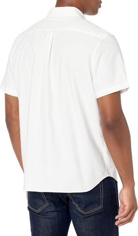 Lacoste Men's Short Sleeve Regular Fit Oxford Button Down Shirt in Saudi Arabia
