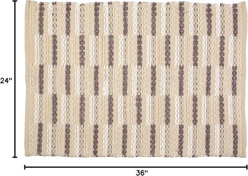 سجاد الجاموس منقوشة لغرفة المعيشة 24 × 36 بوصة الخردل الأبيض، سجاد المطبخ، سجاد طريق الدخول، سجاد الباب، سجاد المنطقة، سجاد غرفة حمام المزرعة، سجاد فحص الجاموس، خرقة منسوجة، سجاد 2 × 3، سجاد قطني قابل للعكس in Kuwait