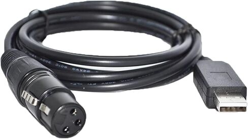 FT232RL USB to RS485 3PIN 3P DMX512 DMX 512 XLR Female Converter Cable for Controller KABLE(1m,Color H) in Saudi Arabia