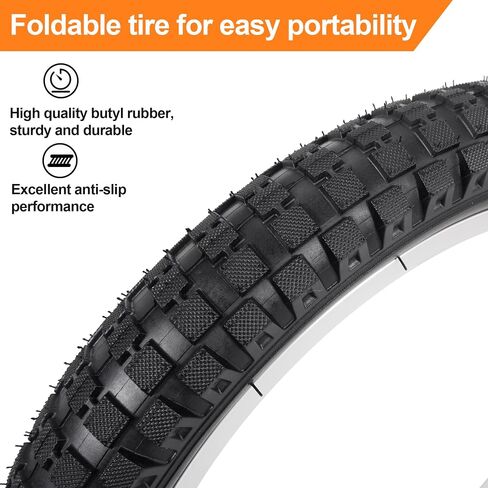 16x2.4 Tire and Inner Tube Set, 16 Inch Bike Tire for Dirt Bike Kids Bicycles, 64-305 Tire Compatible with Razor MX500 Razor MX650 in Saudi Arabia